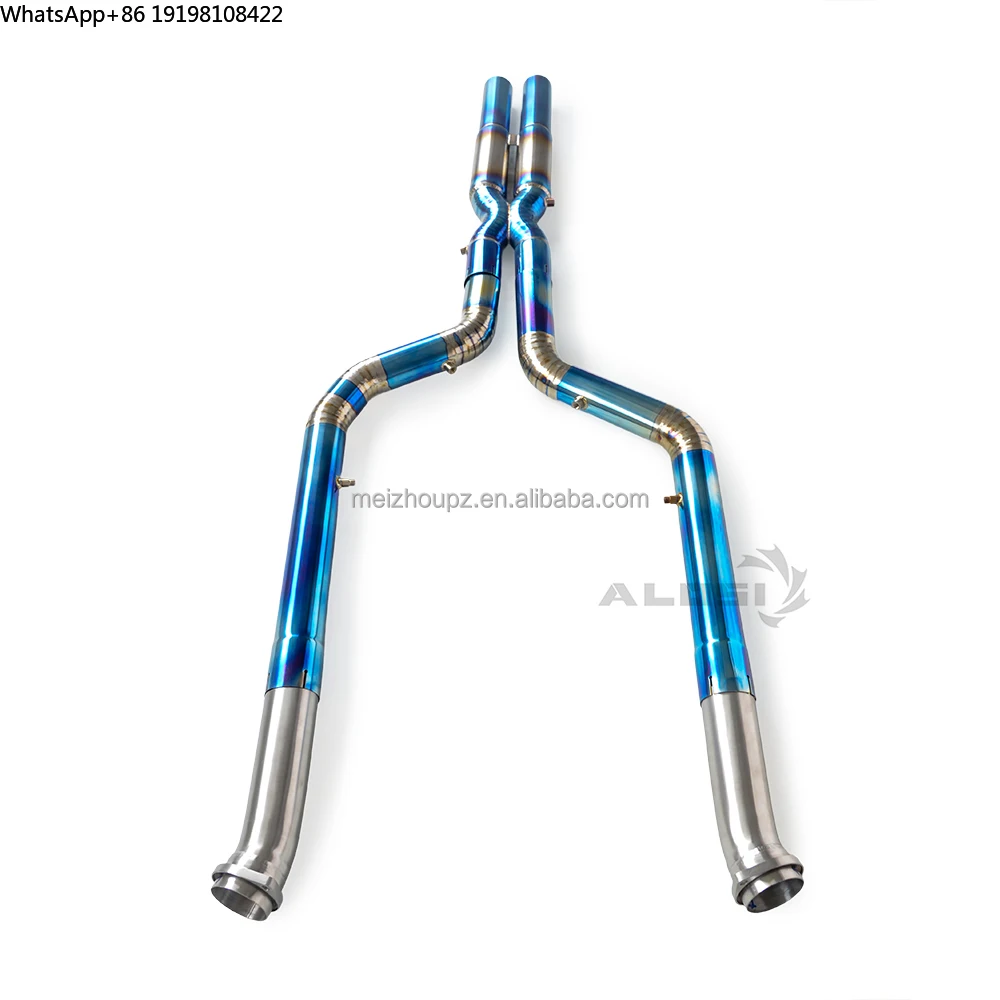 High Performance Exhaust Muffler System Resonator for BMW XM 4.4T 2023-2025 Auto Parts Titanium Alloy Exhaust Middle Pipe