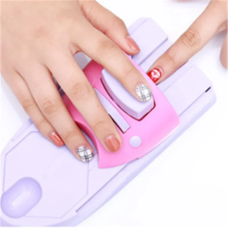 Manual Nail Art Printing Machine with 6pcs Metal Stamping Plates Manicure Nail Color Draw Polish Nail Printer Set Tool