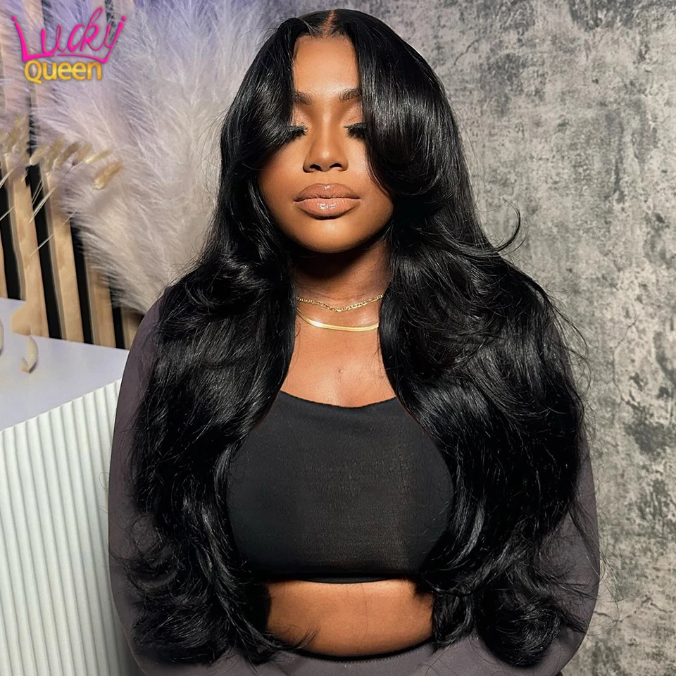 13x6 Chocolate Brown Lace Front Wigs Human Hair Body Wave Pre Plucked With Baby Hair Frontal Brown 180% Density Wig Natural Hair