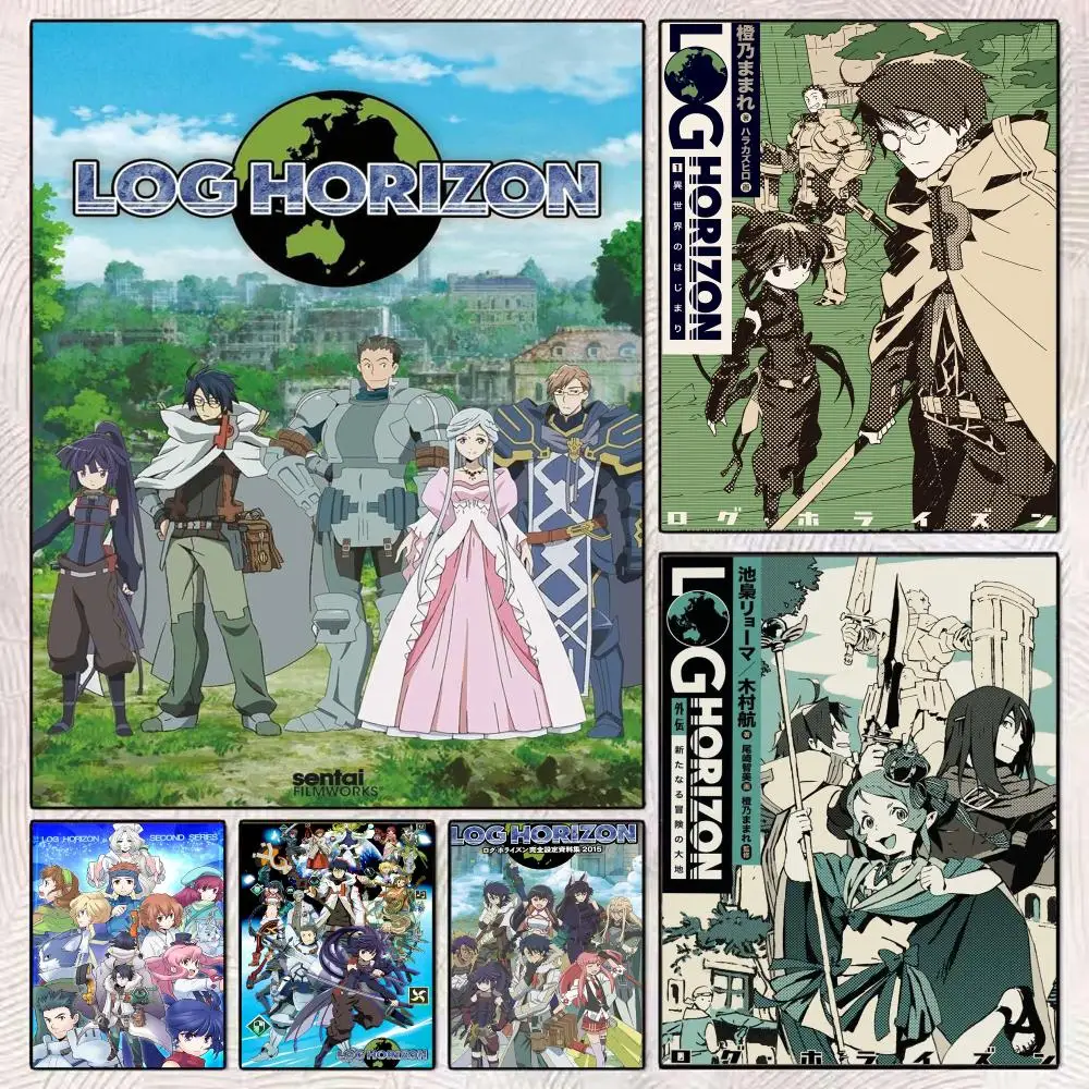 Isekai Fantasy Anime L-Log Horizon Poster Modern Minimalist Wall Art Prints Poster Home Decor Interior Bedroom Living Room