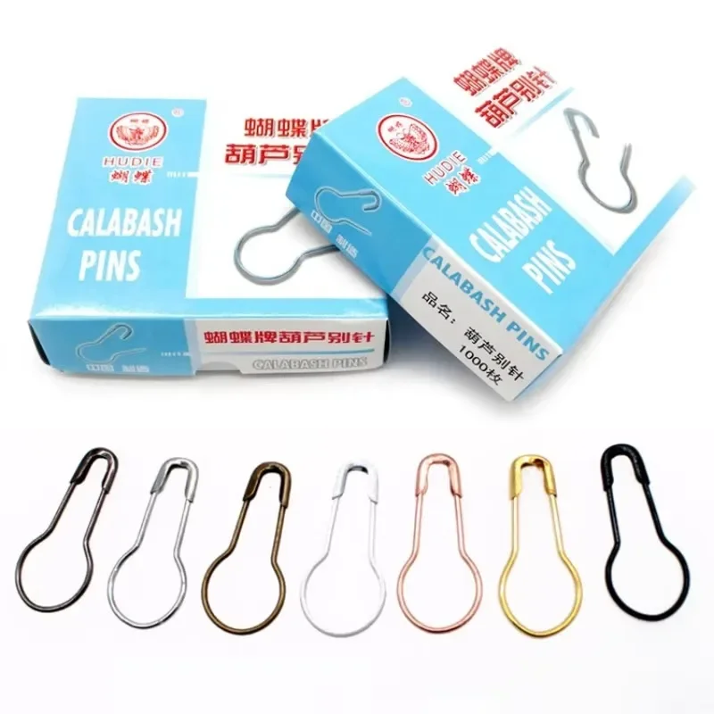 

1000PCS Color Gourd Brooch 10x21.5cm For Clothes Tags Strings Cords DIY Iron/Cooper Fixed Garment Accessories Sewing Safety-Pin