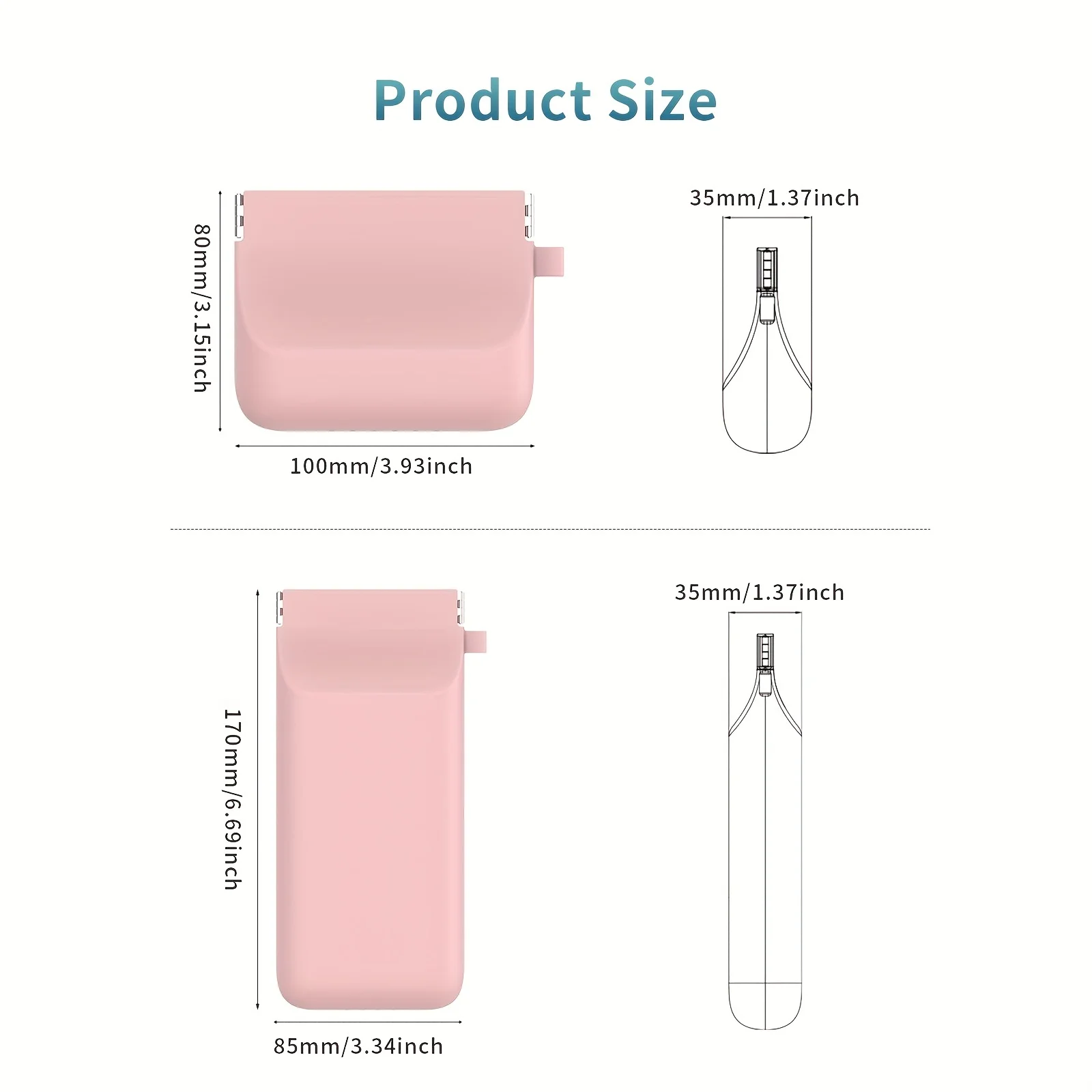 Silicone Portable Storage Bag Simple Wind Headphone Organizer Small Object Storage Bag Travel Mini Carry-on Essentials