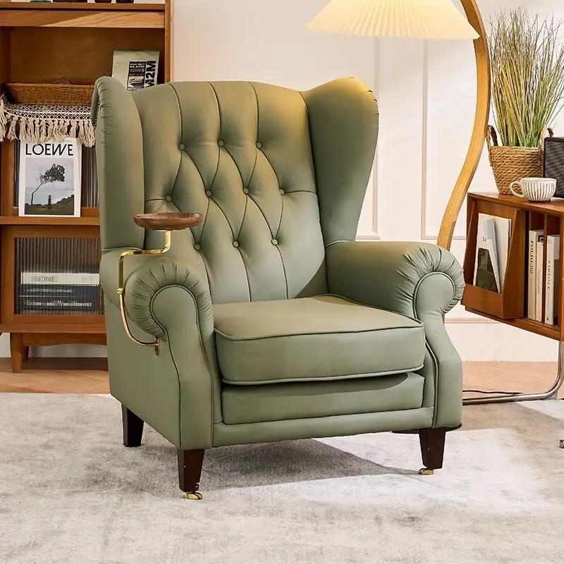 LMM Italian single sofa American classic living room hotel bedroom leisure reception tiger chair