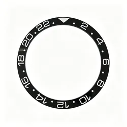 38mm*31.5mm Black gmt Watch Bezel Flat Bezel Insert for SKX NH34 Wristwatch Ceramic Watch Parts for Watchmakers