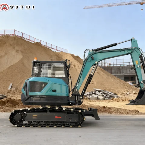 The Latest 3 Tons 4 Tons Small Excavator Kubota Engine Big Arm Side Swing Mini Excavator Customized