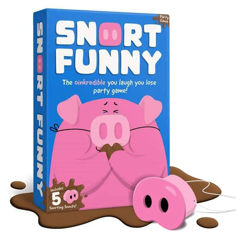 

B78B-Oinkcredible Snort Funny для друзей и семьи, игра «Ты смеетесь, вы потерять» для вечеринок, возраст 8+