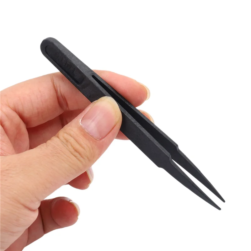 ABMS-10X 6 In 1 Plastic Small Portable Handle Nylon Anti Static Brushes Cleaning Keyboard Brush Kit, Black (Zip Bag )