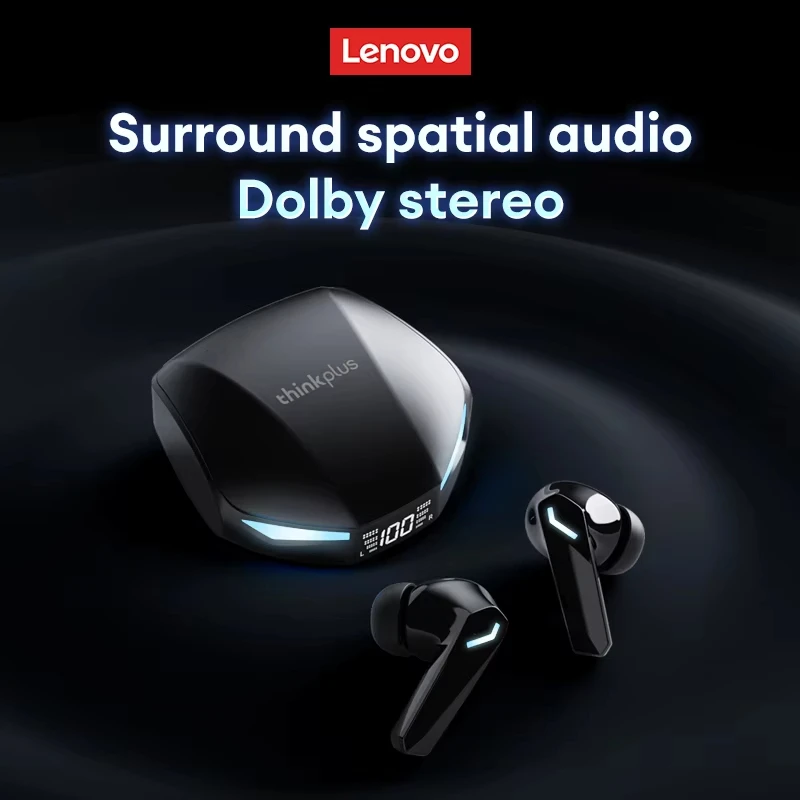 Original Lenovo GM2 Pro Max XT53 Bluetooth V5.4 Wireless Earphones HD Call IPX4 Earbuds Low Latency Dual Mode Gaming Headset