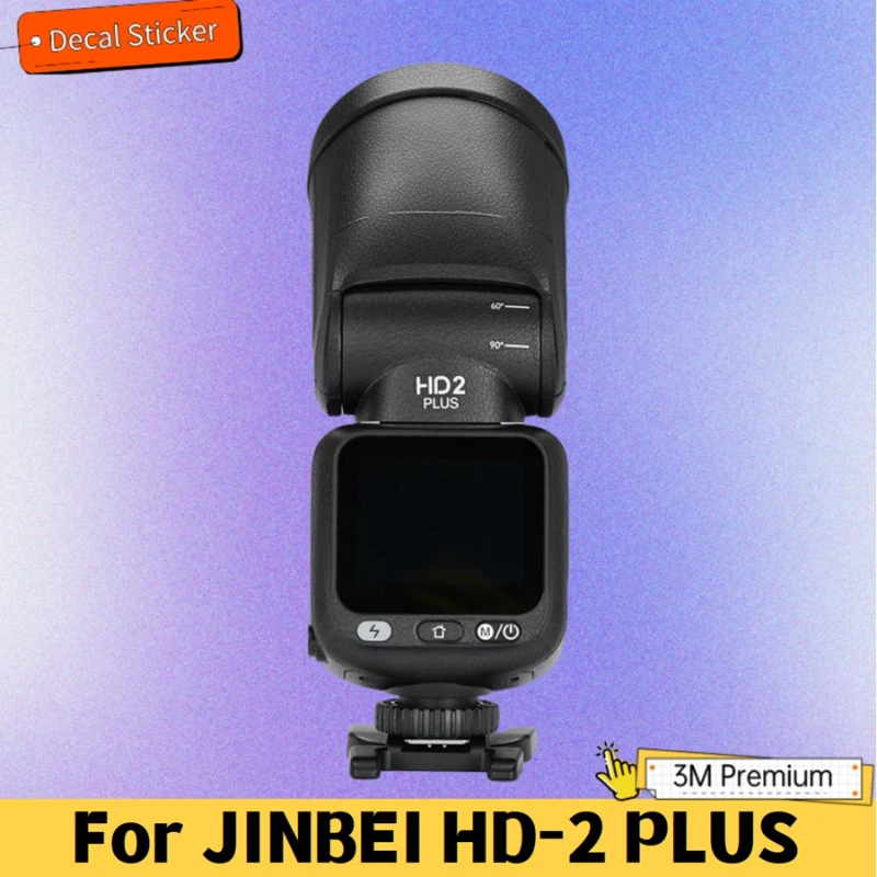 For JINBEI HD-2 PLUS Camera Flash Sticker Protective Skin Decal Vinyl Wrap Film Anti-Scratch Protector Coat