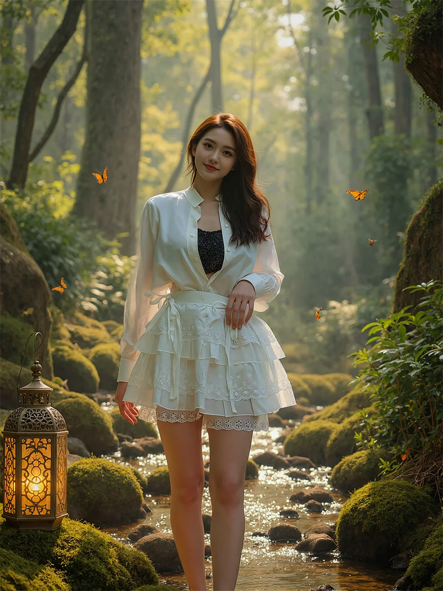 Koronkowe, patchworkowe, urocze spódniczki damskie z siateczki i tiulu, eleganckie, letnie, na bankiet, bal, szykowne, zwiewne, z falbankami, na imprezę.