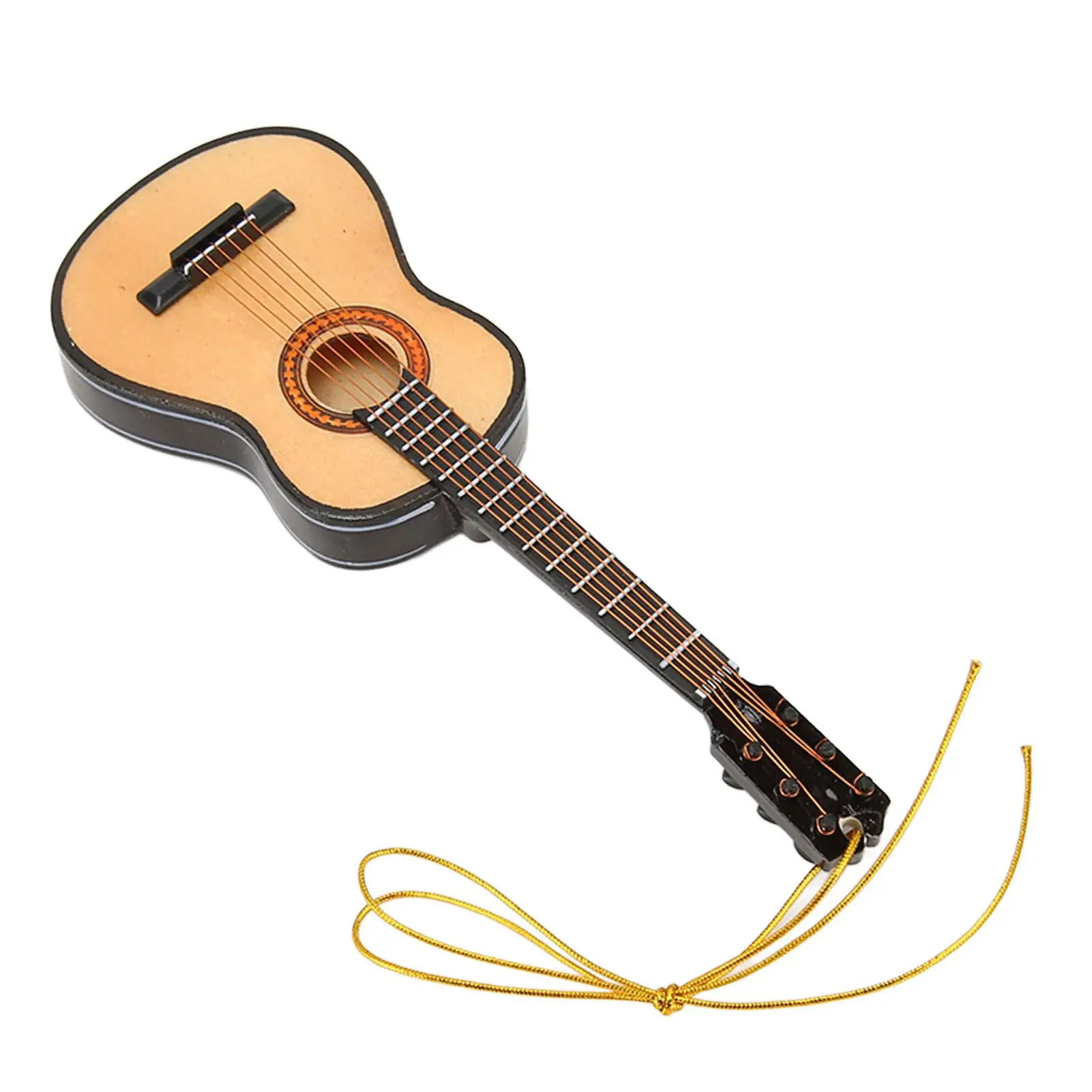 Bellissimo modello di ornamento per chitarra per albero di Natale e decorazione del soggiorno