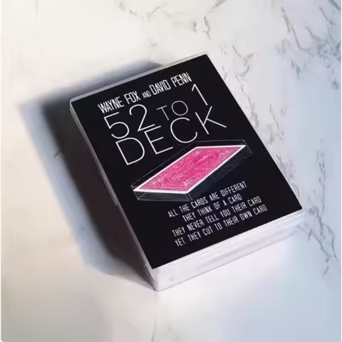 The 52 to 1 Deck by Wayne Fox and David Penn Card Magic Tricks Props Illusions Fun Close up Gimmicks