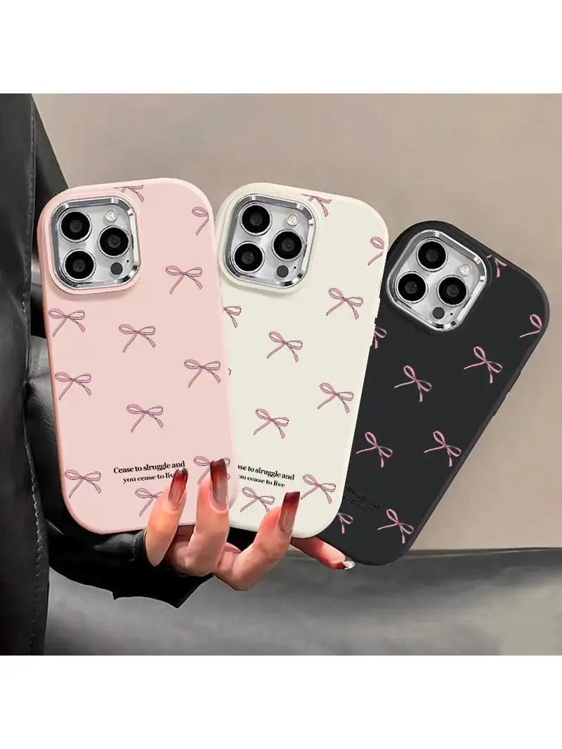 Étui à nœud papillon rose coréen mignon, pour Samsung Galaxy S25 S24 S23 S22 Ultra Plus S20 S21 FE A56 A36 A15 A35 A54 A16 A52 A53 A25 A26