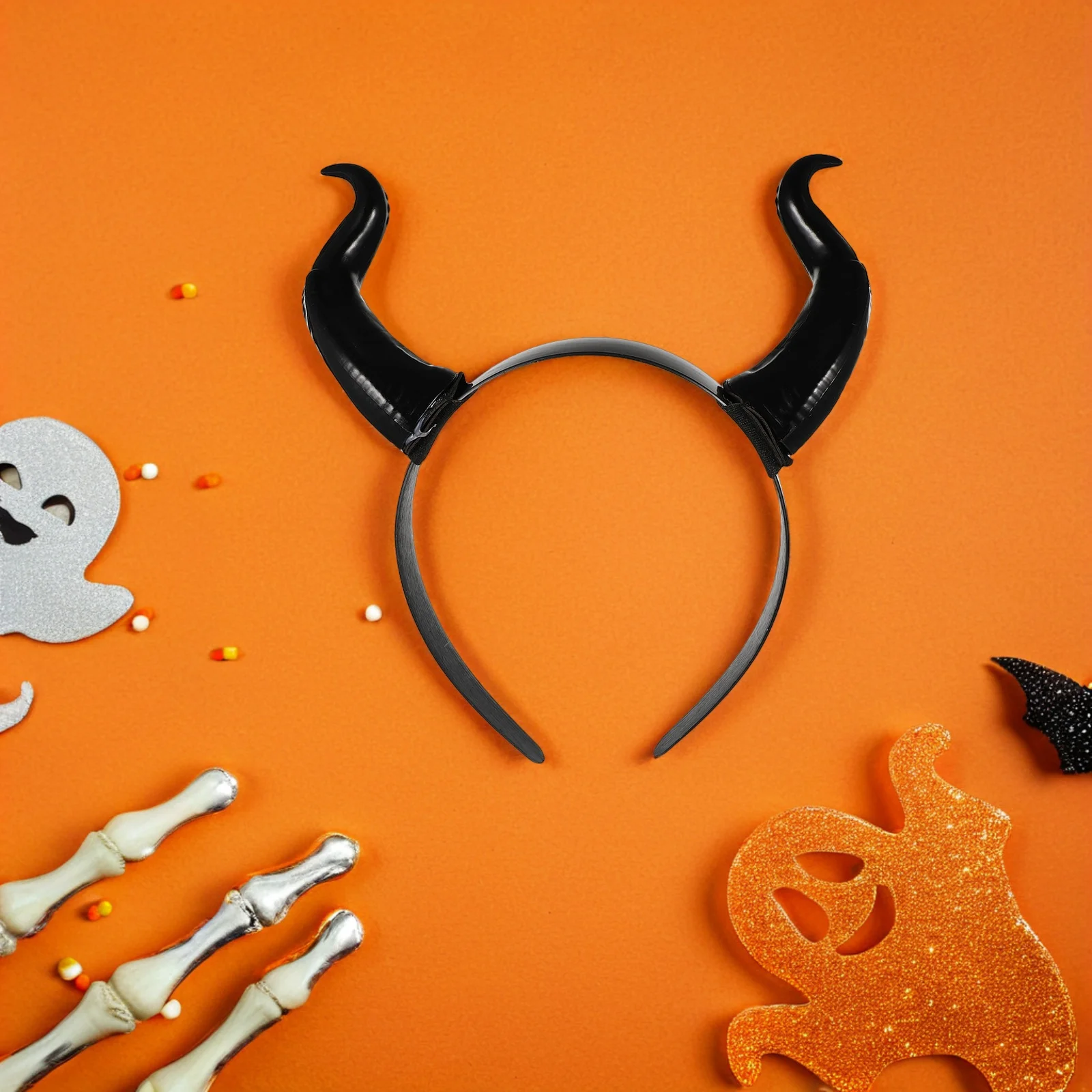 

Horned Hair Accessories Horn Headdress Gothic Costume Headband for Child Halloween Party Props Hair