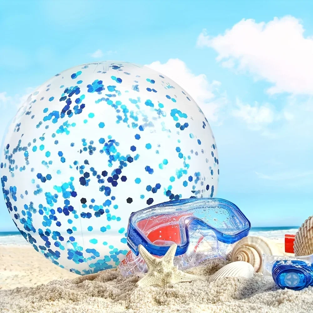 Ein aufblasbarer Wasserball, Poolparty, Wassersport, Schwimmzubehör – Detail 7