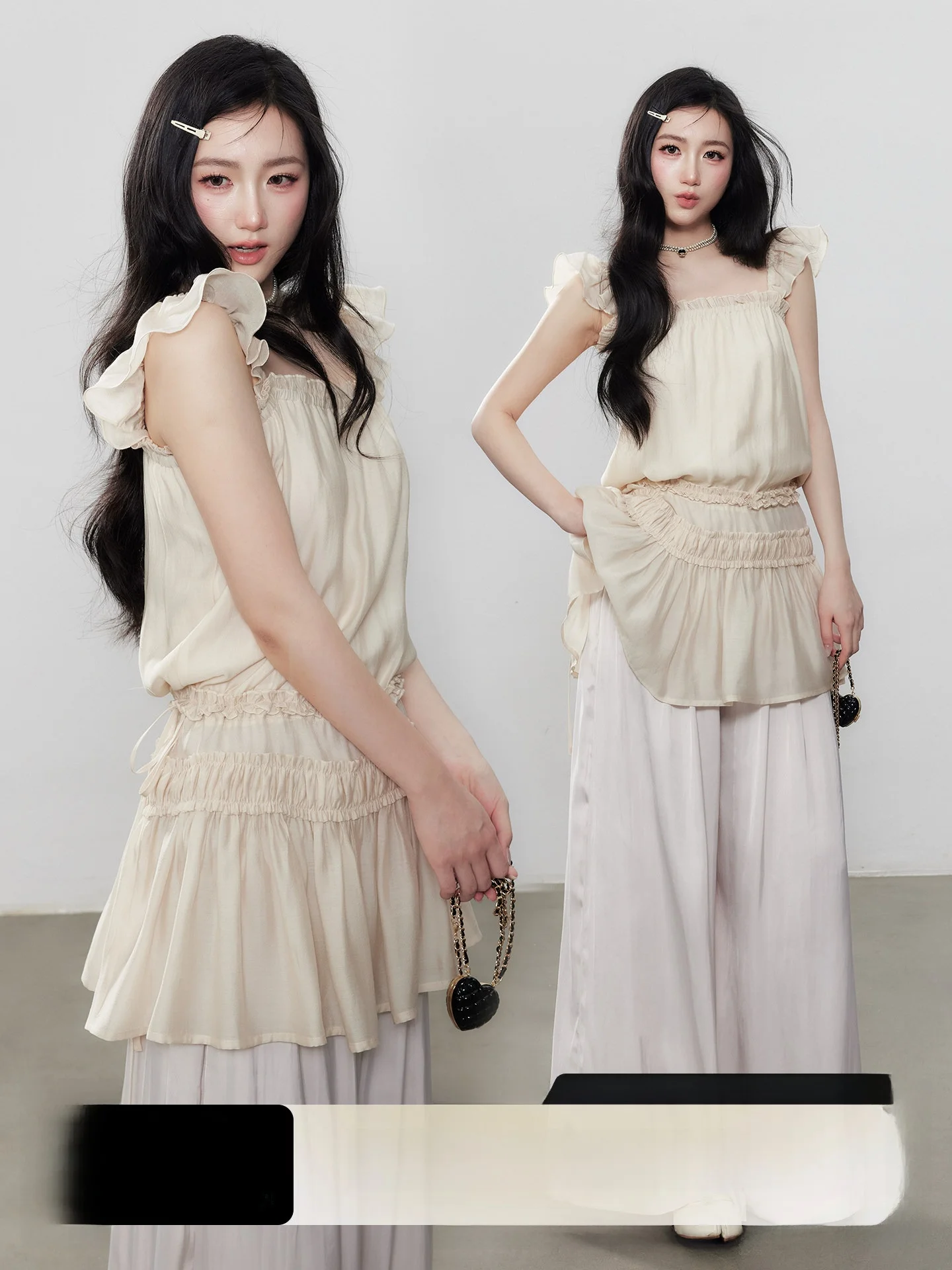 

Yuzhi Women's Summer Chiffon Dr Slimming Waist Design Sensation Match All New Top Faionable Svel Midi Dr