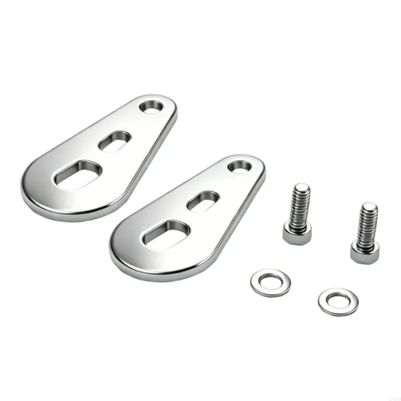 Electric Bike Conversion Arm Plate Set, Steel Mounting Plates with Hardware and Visible Opening Form for Mountain Bike Use 24BD