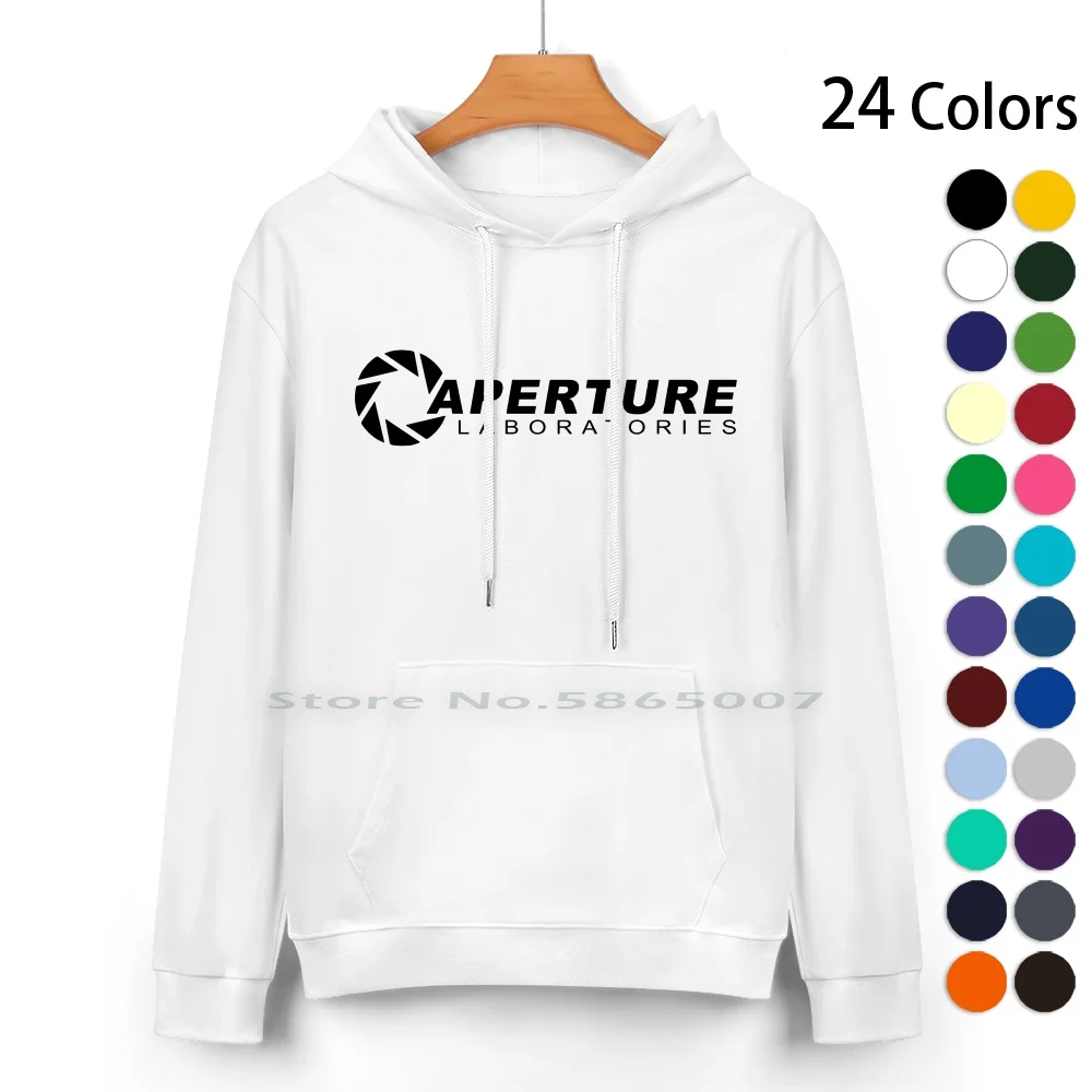 

Portal 2 : Aperture Science Logo Pure Cotton Hoodie Sweater 24 Colors Portal 2 Apature Labs Aperture Science Shineytrooper 100%