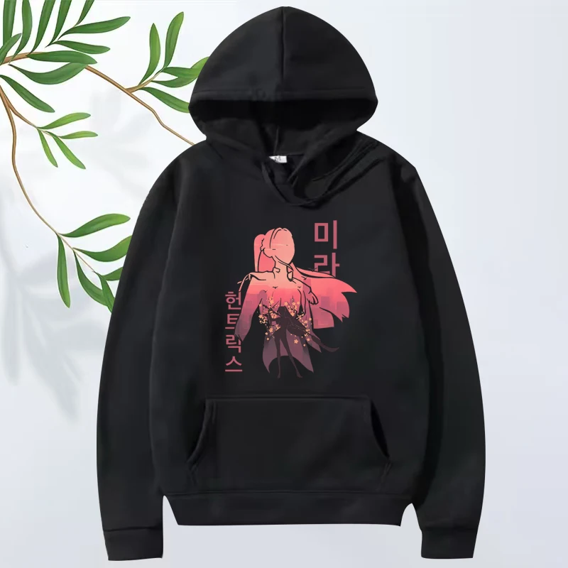 

Mira HUNTR/X Posters graphics hoodie 2025 new men women vintage Anime Long sleeve Sweatshirt with print oversized hoodie unisex