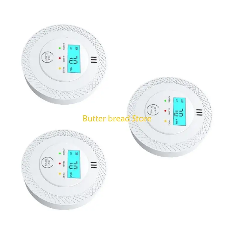 

W89C easy installs CO Alarm with Long battery & Digital Display for Household