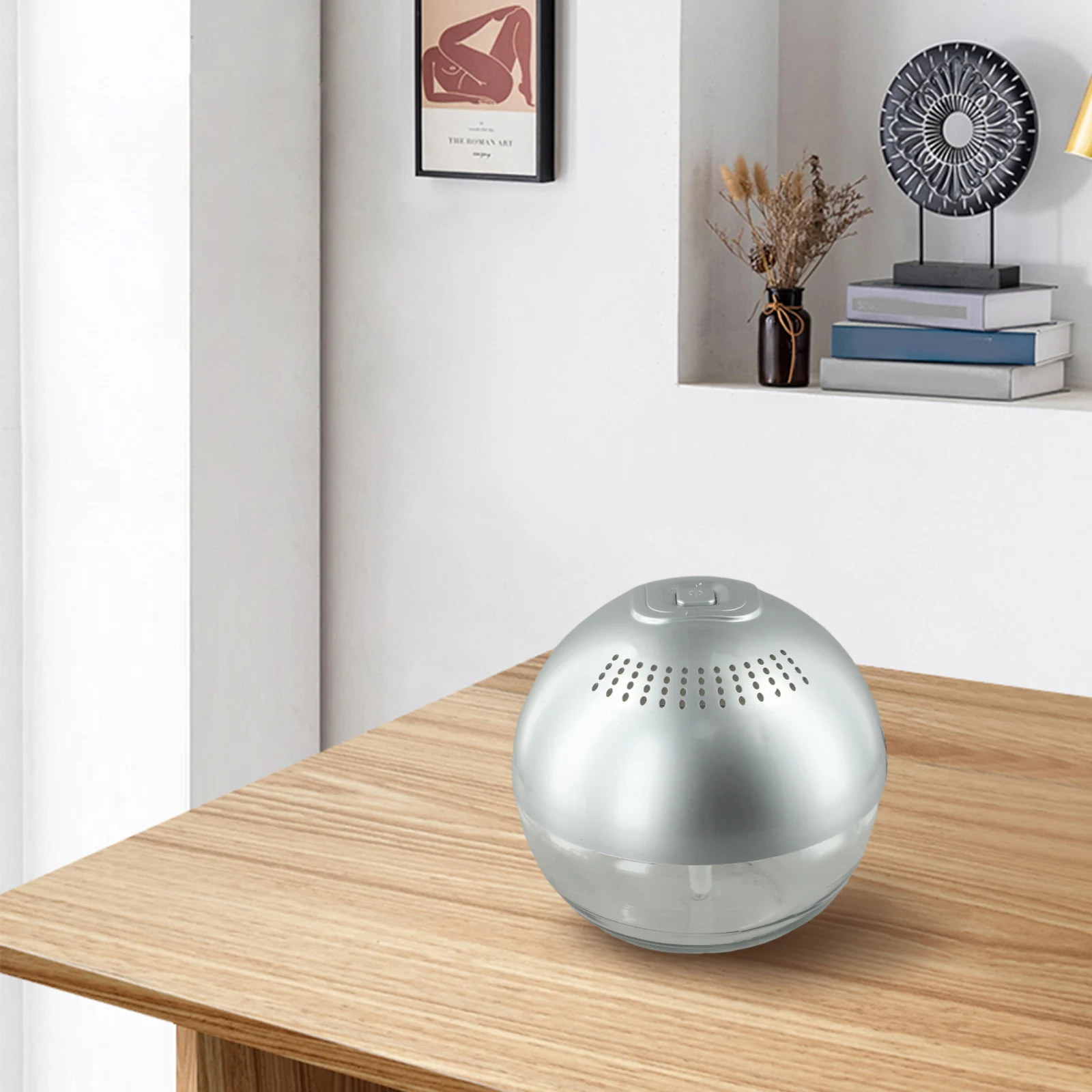 

Grey Air Purifier Air Cleaner Eliminates Pet Dander Improves Air Quality Negative Ions For Air Conditioned Rooms