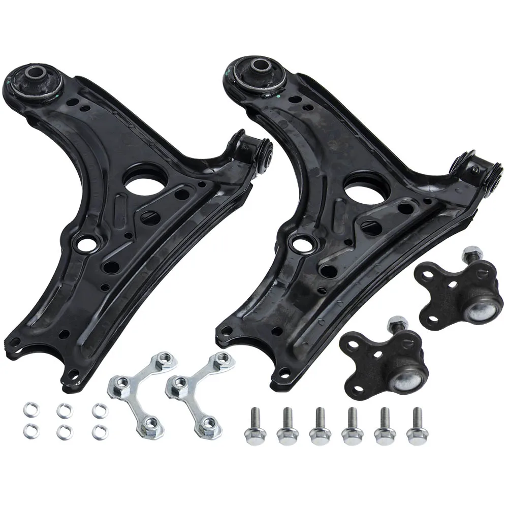 4pcs/set Suspension Control Arm Kit Front Lower LH RH for VW Polo 6N Seat Arosa 6H