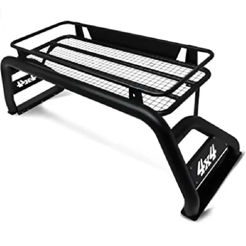 

Aluminum Truck Bed Roll Bar Roof Cargo Rack Assembly