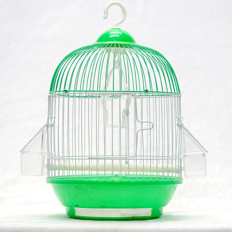 small birdcage Round Tiger skin pearl parrot iron Metal bird cage garden accessories outdoor decoration house hanging