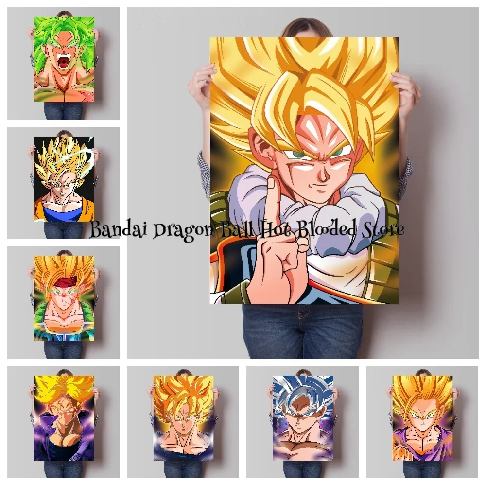 

Dragon Ball Pictures Canvas Painting Japan Bandai Anime Super Saiyan Goku Classic Home Decor Bedroom Posters for Wall Gift