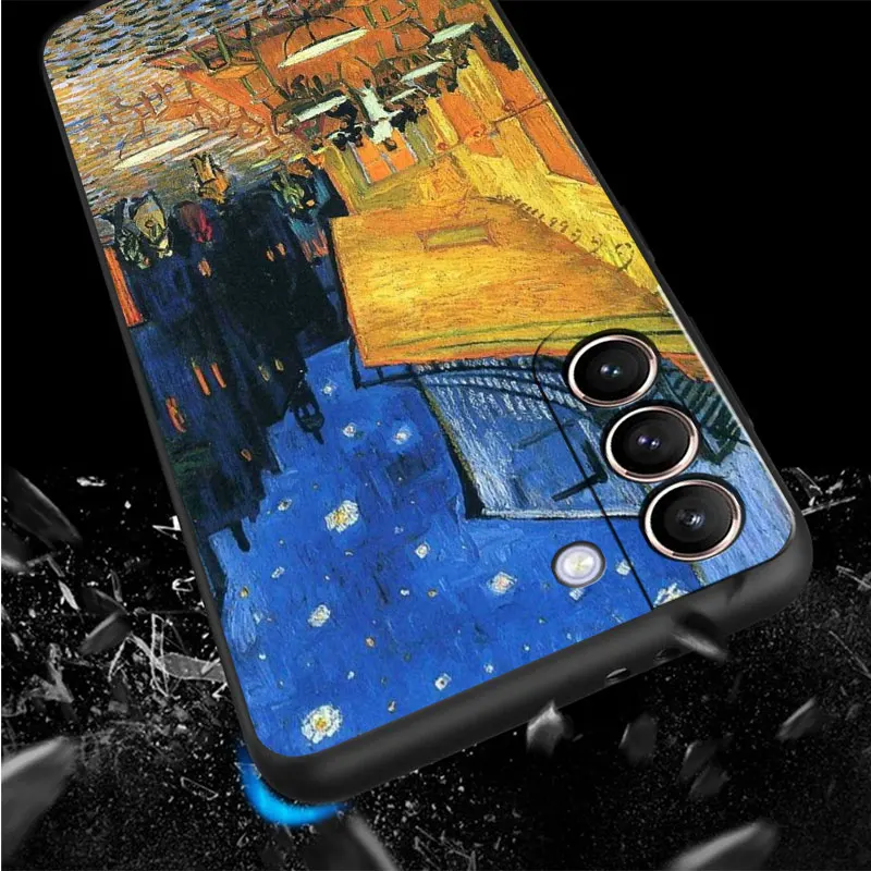 Van Gogh Starry sky art  phone Case for Samsung Galaxy S23 S24 Ultra S7 S9 S10e S8 5G S20 FE S10 S21 S21 Plus Silicone Cover