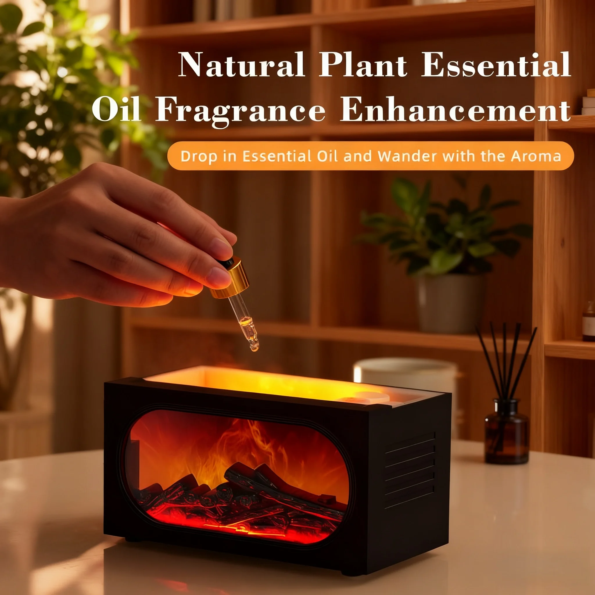 3Dシミュレーション暖炉型アロマディフューザー 家庭用自動芳 - Home Fragrance Diffuser のレビューと価格