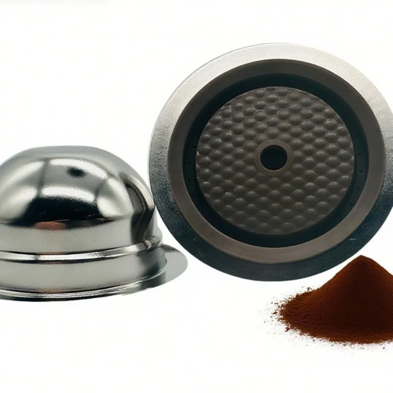 

ABMH-Coffee Pod Reusable Cover Stainless Steel For NESPRESSO Machines-For Ver Tuoline 150Ml Capacity