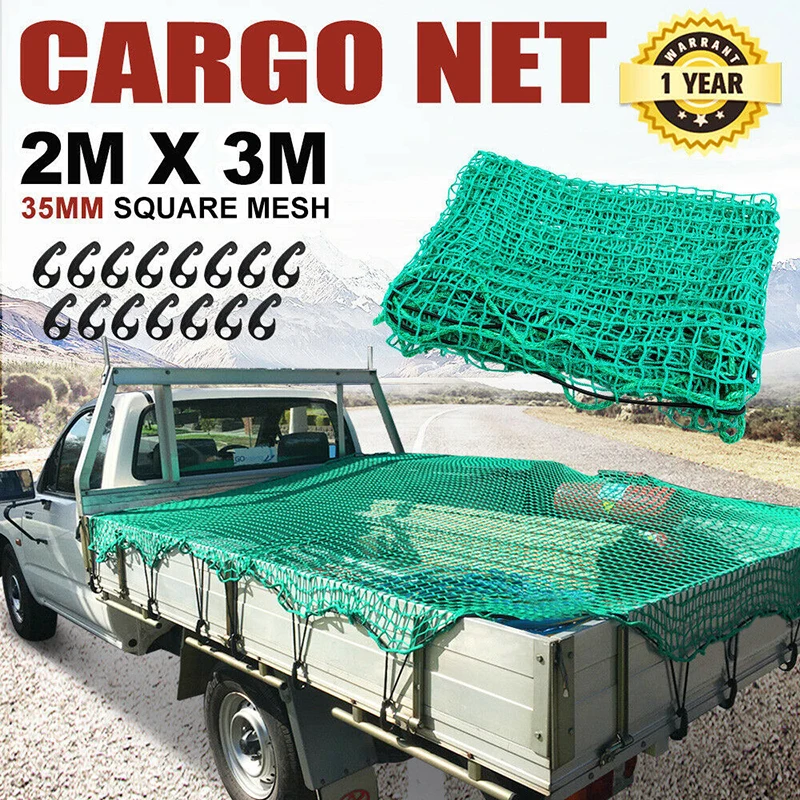 Car Universal Green Truck Cargo Accessories Roof Polyethylene Professional Trailer Net Extend Mesh Cover Luggage Strong