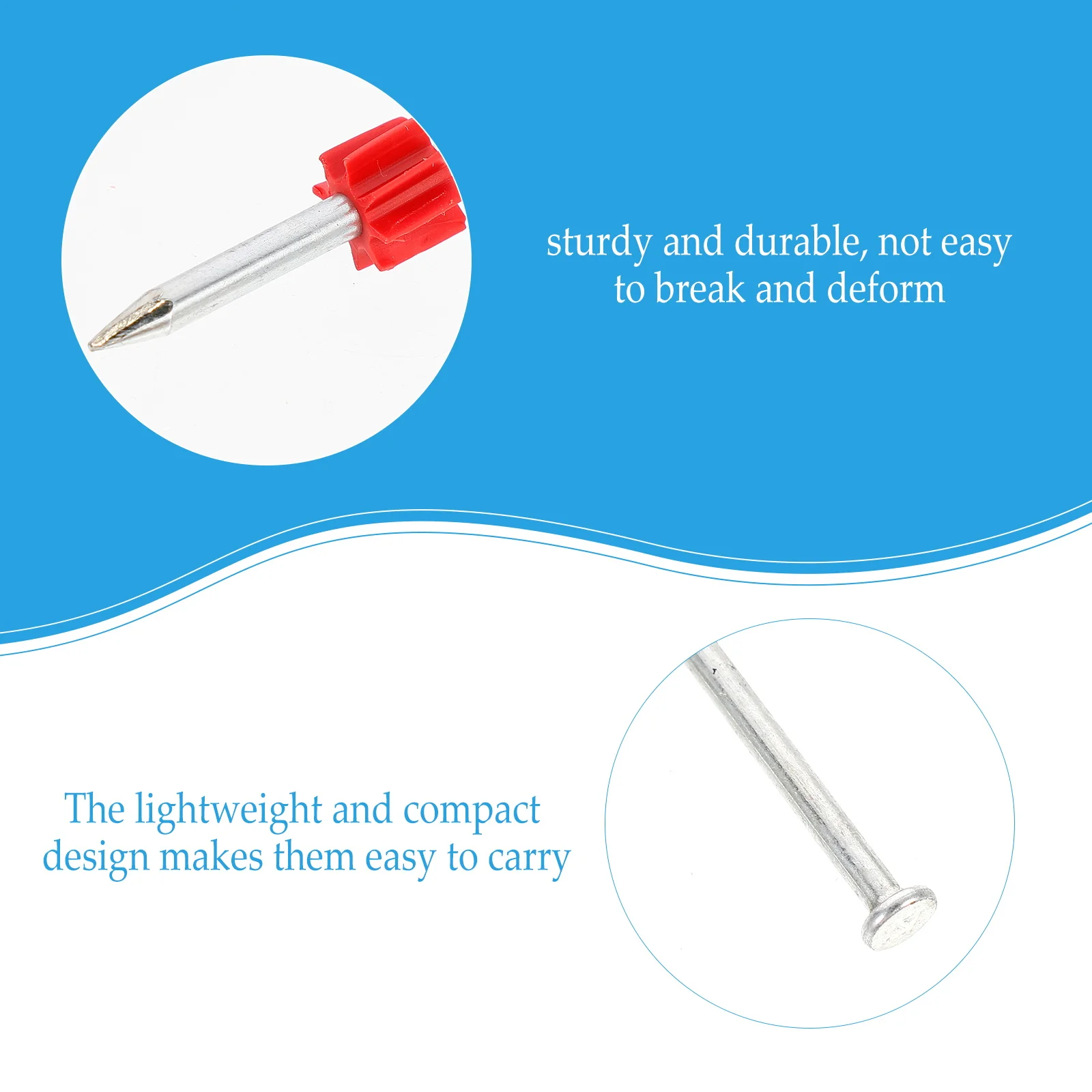

100pcs Steel Nails for Cement Walls Concrete Fixing Durable Lightweight Compact Design Strong Galvanized Boards