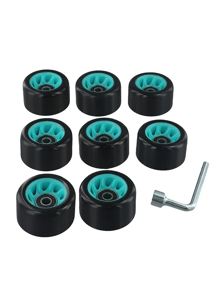 

8pcs Roller Skate Wheels 58x39mm Non-slip Inline Skates Wheels For Double-Row Roller Skates Quad Skateboard Accessories