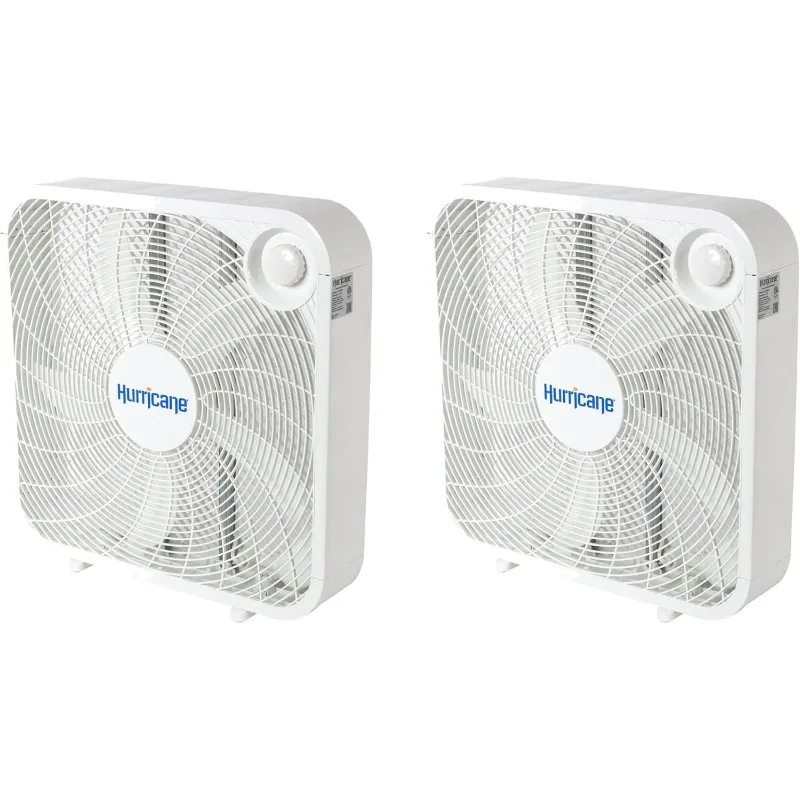 

Hurricane 20 Inch Classic Series Floor Box Indoor Home Cooling Unit with 3 Efficient Speed Settings and Floor Mounting
