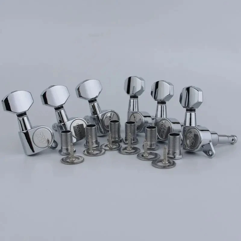 NEW Wilkinson WJN07 Electric Guitar Machine Heads Tuners Gear ratio 1:19 for ST or TL Chrome Silver Tuning Pegs