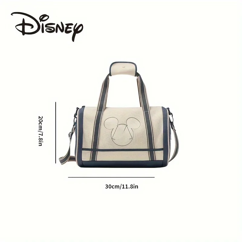 Disney Mickey Bag Travel StorageLarge Capacity Printed Bowling Style Canvas Gym Shoulder Bag Personality Temperament Portable