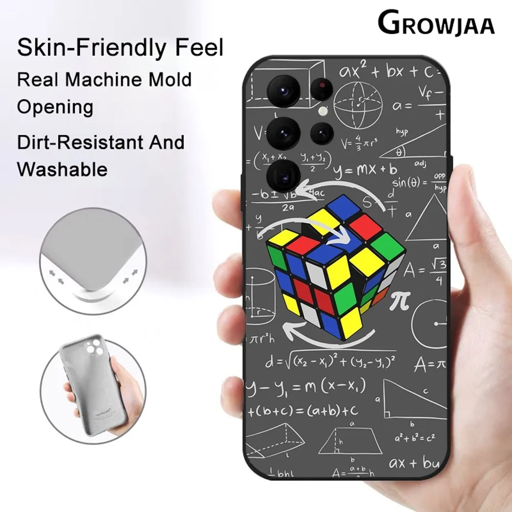 Cool M-Magic Cube Phone Case for Samsung Galaxy S24 Ultra S22 S23 Ultra S21 S20 Protective Silicone Funda