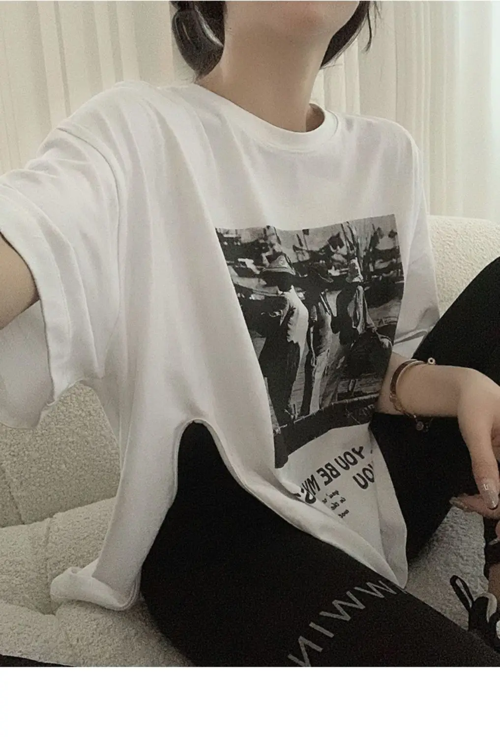 تي شيرت نسائي قصير الأكمام باللون البرتقالي فضفاض من القطن، ملابس علوية صيفية كاجوال قابلة للتنفس ورقيقة وناعمة ومريحة وبسيطة للاستخدام اليومي