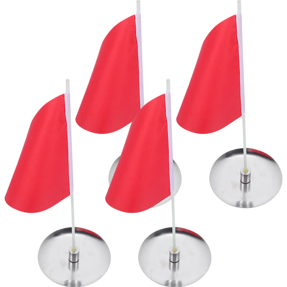 

4Sets Golf Putting Cup and Flag Set Professional Stability Precision for Mat Tournament Training Use