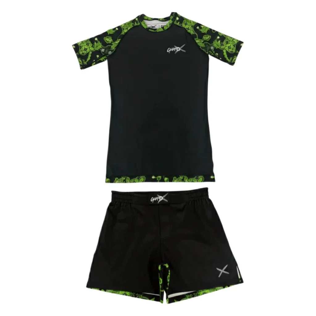2026 Advanced Brazilian Jujutsu and MMA Equipment Short Sleeve and Fighting Shorts Set T-shirt Set Breathable Quick Drying