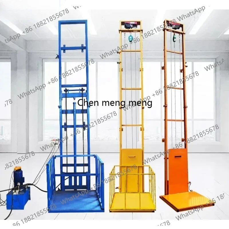 z189 Factory Price Electric Hydraulic Elevator Lift 500 1000kg  2-12m Height Loading Platform for Construction Warehouses Home