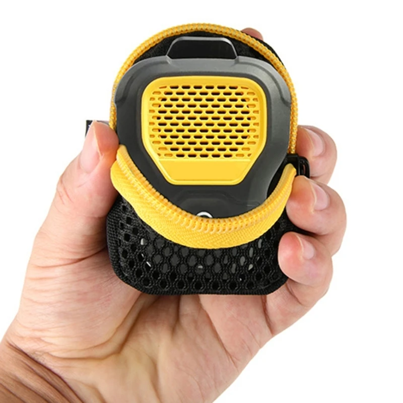 JobsitePro와 호환되는 헤비 듀티 스피커 홀더 케이스, 쉬운 부착 메쉬 구성을 위한 보안 카라비너 ​​클립