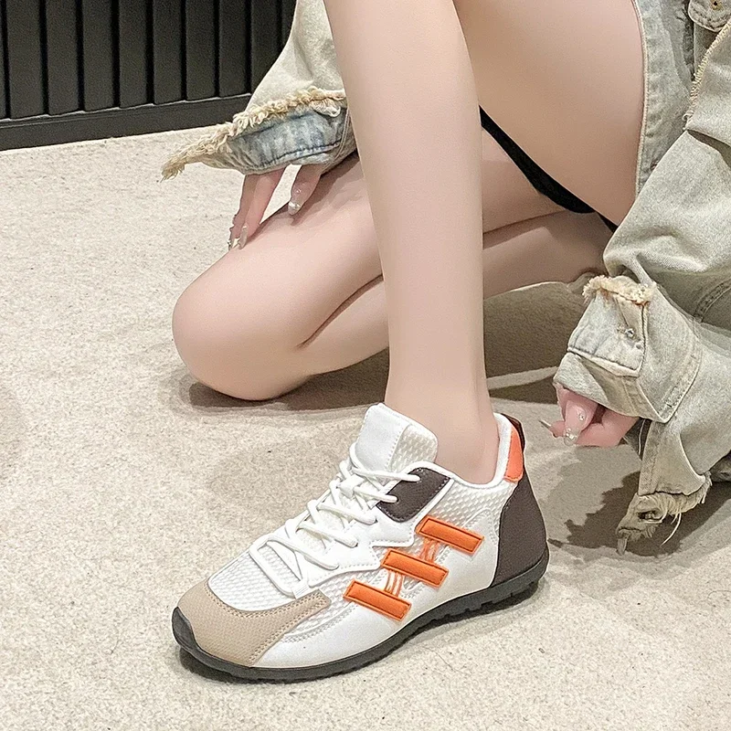 New Tide Height Increase Women's Shoes White Shoes Women's Thick-soled Sponge Cake Breathable Student Sports Shoes Casual Shoes