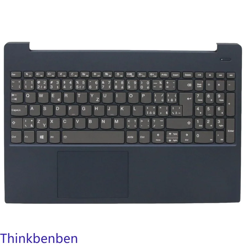 CZ Czech Blue Keyboard Upper Case Palmrest Shell Cover For Lenovo Ideapad S340 15 15IWL 15IML 15API 15IIL 5CB0S18813
