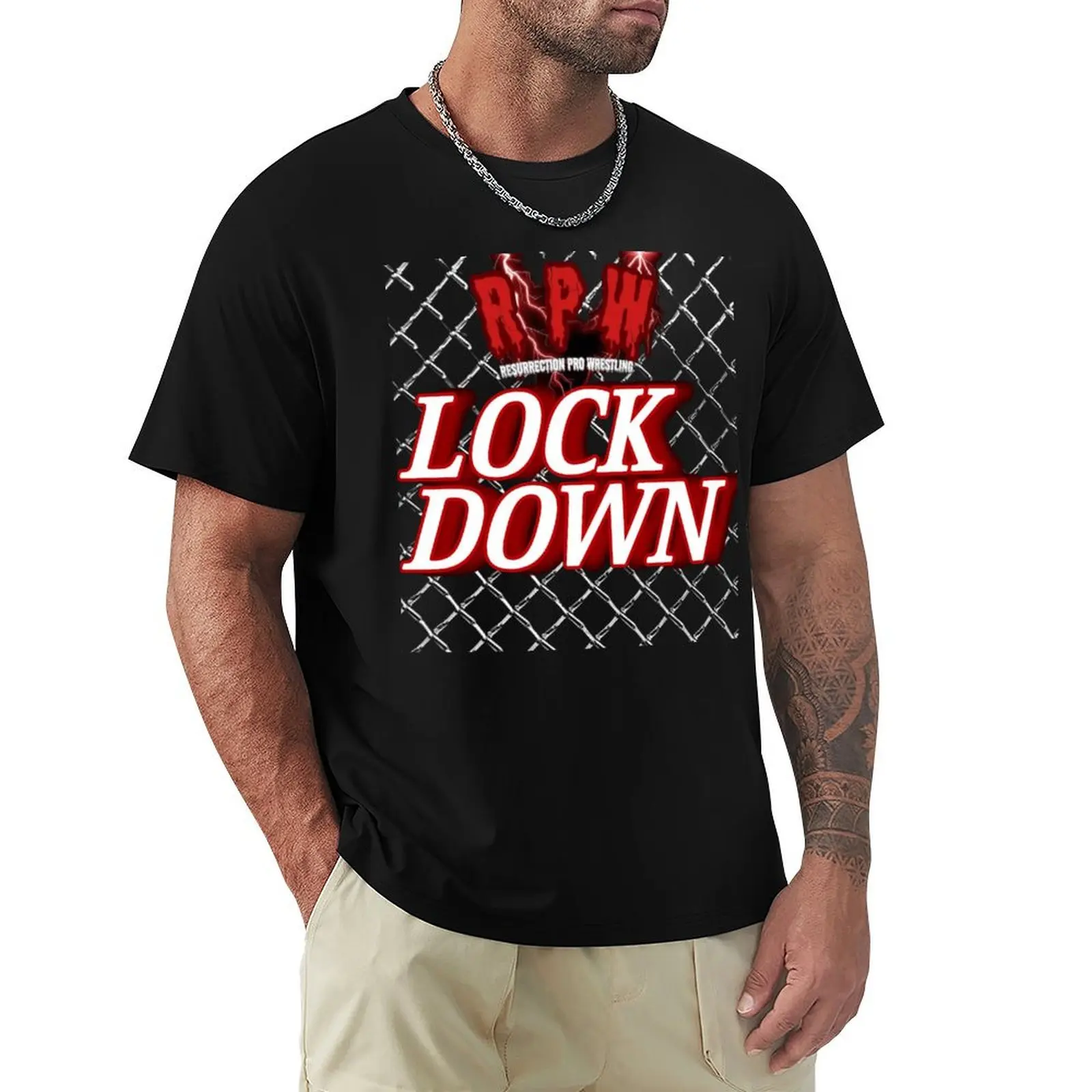 LIMITED EDITION Lockdown Event Logo T-Shirt Relaxed Fit Casual Short Sleeve Top