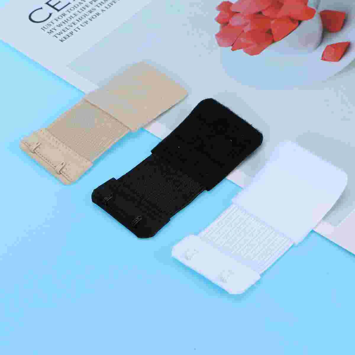 Lingerie Extensor Strap Extender para Mulher, 2 Gancho, Fivela Estendida, 3 Pcs