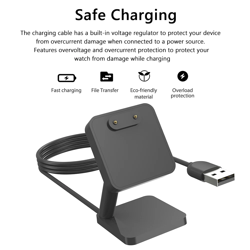 1 متر شاحن مغناطيسي 5 فولت 1A USB قاعدة شحن مغناطيسية كابل استبدال أجزاء الساعة لهواوي الفرقة 7/6 لساعة هواوي صالح 2 #1