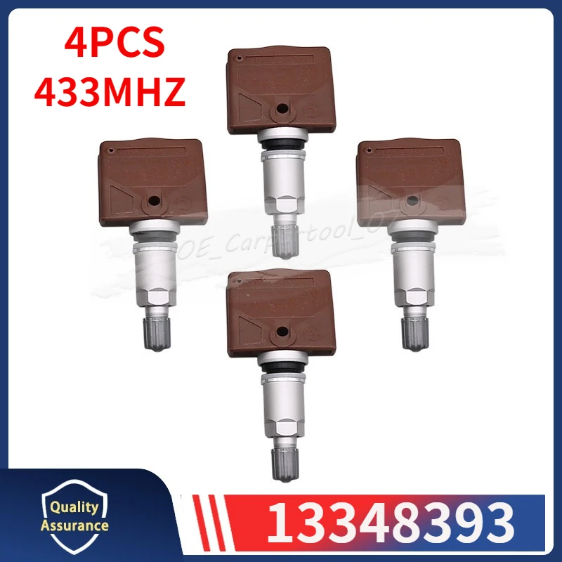 

13348393 TPMS 433MHZ For 2010-2025 Chevrolet Volt 2011-2014 Opel Ampera Insignia Zafira Tourer Tire Pressure Monitor Sensor 4PCS